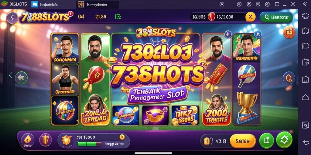 Screenshot gameplay menarik dari 738SLOTS dengan elemen olahraga.