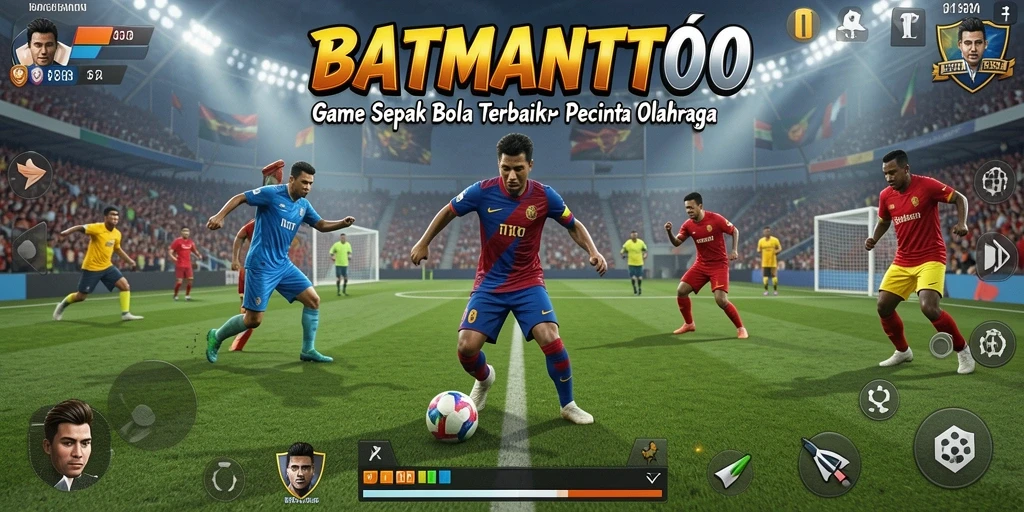 Tampilan menakjubkan dari gameplay sepak bola di BATMANTOTO.