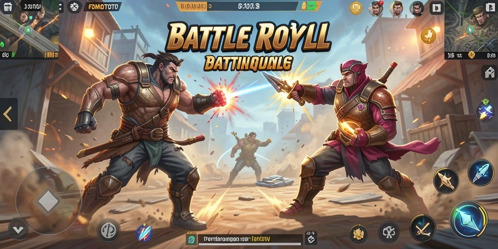 Gameplay seru FOMOTOTO dalam aksi Battle Royale.
