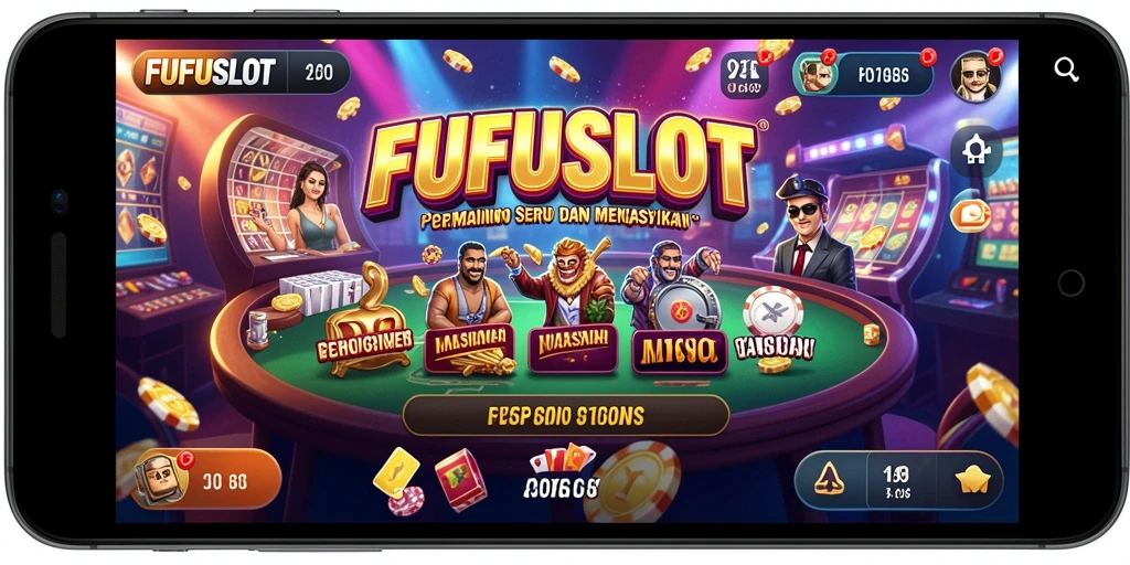 Tampilan gameplay FUFUSLOT yang menakjubkan dengan berbagai slot menarik.