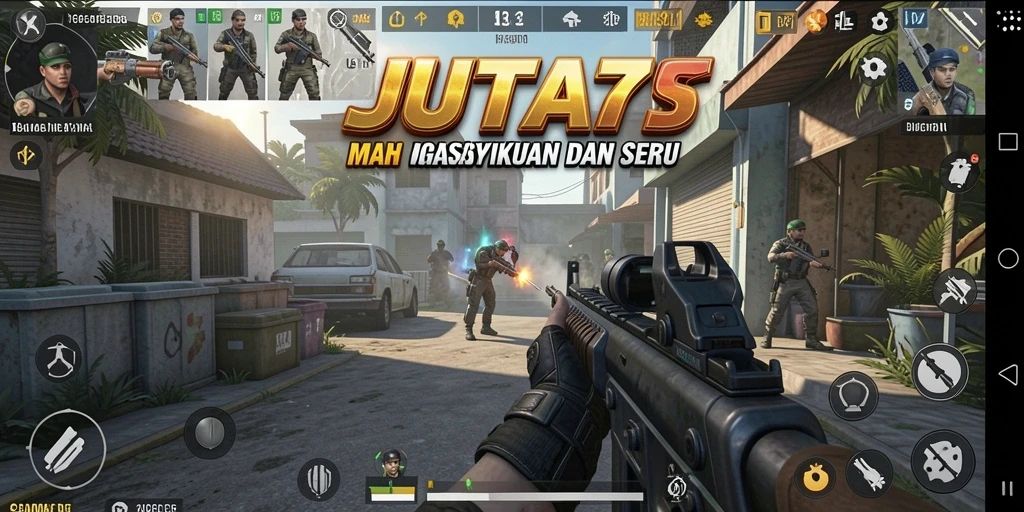 Tangkapan layar menampilkan aksi seru gameplay JUTA7.