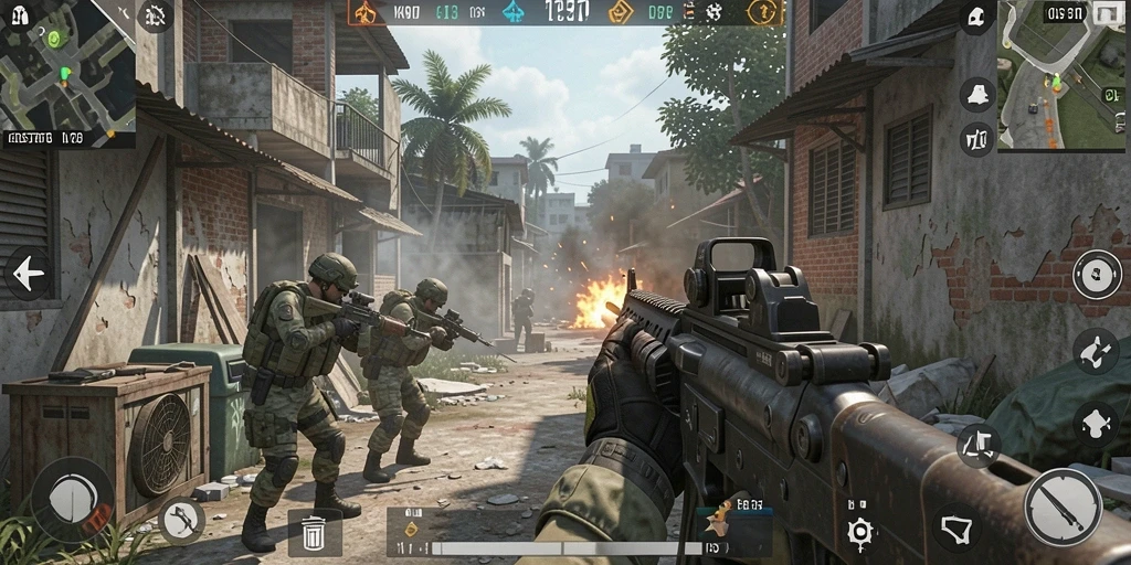Tampilan gameplay KOSTOTO yang penuh aksi dan dinamis.