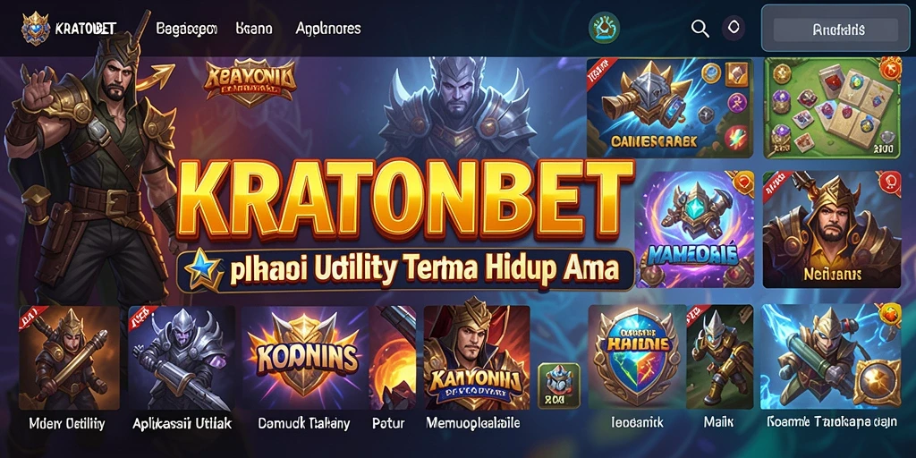 Tampilan antarmuka utama KRATONBET yang ramah pengguna.