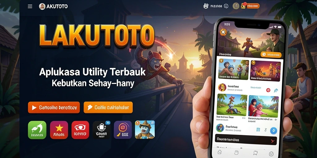 Tampilan antarmuka aplikasi LAKUTOTO yang sederhana dan fungsional.