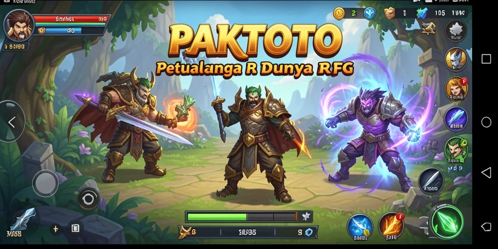 Gameplay seru PAKTOTO dengan pertarungan epik dan eksplorasi.