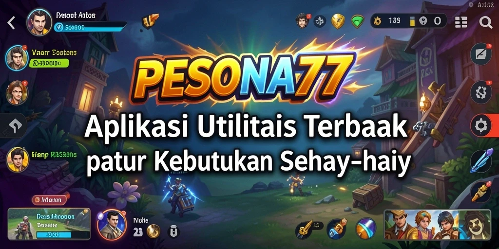 Tampilan antarmuka PESONA77 yang memudahkan pengguna.
