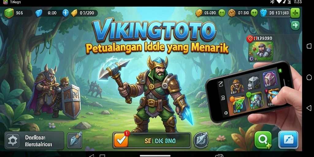 Tampilan gameplay VIKINGTOTO dengan karakter dan latar belakang yang menawan.