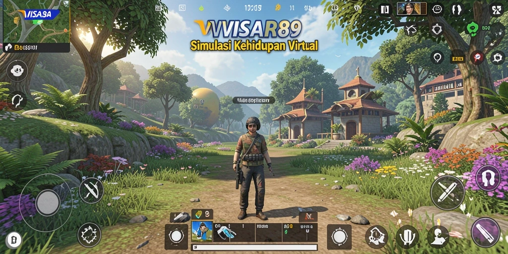 Tampilan gameplay <strong>VISA89</strong> yang menarik dan interaktif dalam dunia simulasi.