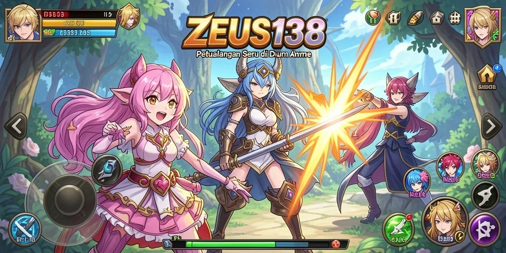 Tampilan menarik dari gameplay seru ZEUS138 dengan karakter anime